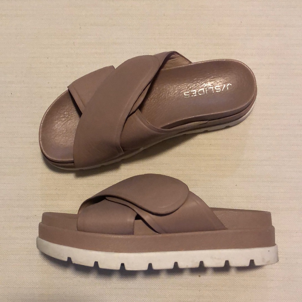 J Slides Leather Slides